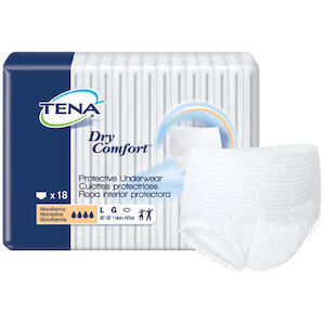 Large, 45 Inch - 58 Inch Waist, Dry Comfort Protective Incontinence Underwear